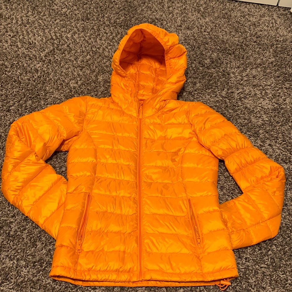 TNA Orange Puffer Jacket